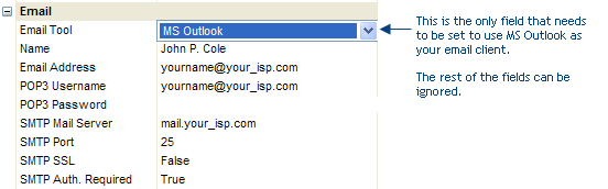 Use MS Outlook as your default email client.